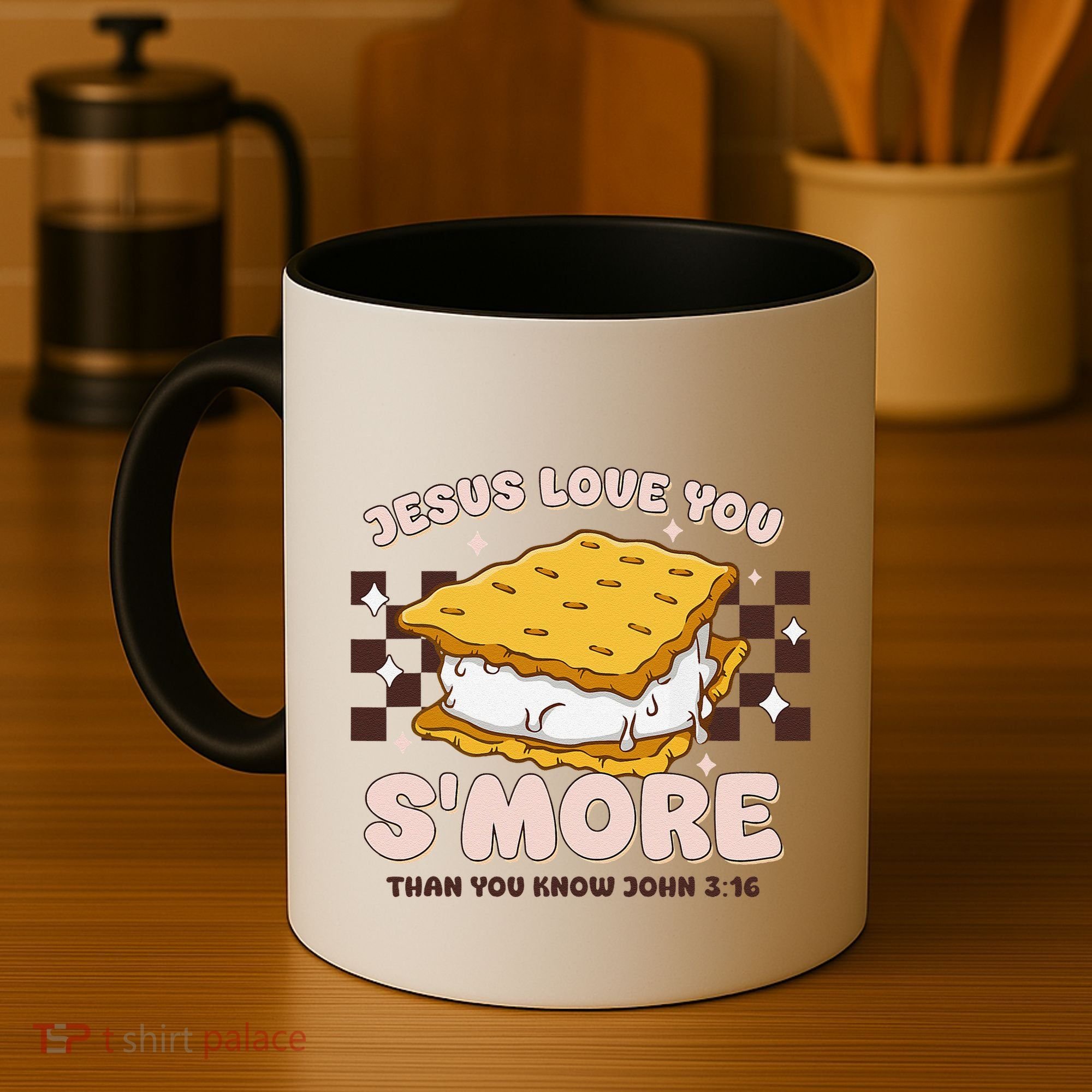 Camping Smore Jesus Loves You John Bible Verse Christian Coffee Mug