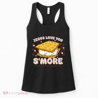 Camping Smore Jesus Loves You John Bible Verse Christian Women's Tank Top thumb 0