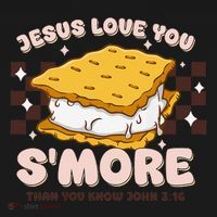 Camping Smore Jesus Loves You John Bible Verse Christian Baby Bodysuit thumb 2