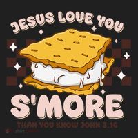 Camping Smore Jesus Loves You John Bible Verse Christian Hat thumb 2