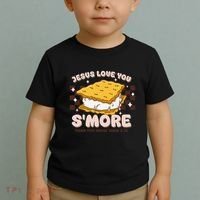 Camping Smore Jesus Loves You John Bible Verse Christian Toddler T-Shirt thumb 2
