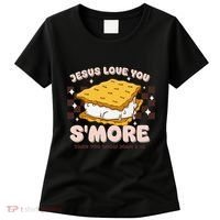 Camping Smore Jesus Loves You John Bible Verse Christian Women's T-Shirt thumb 0