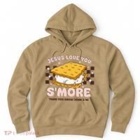 Camping Smore Jesus Loves You John Bible Verse Christian Hoodie thumb 0