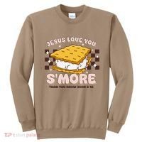 Camping Smore Jesus Loves You John Bible Verse Christian Sweatshirt thumb 0