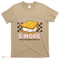 Camping Smore Jesus Loves You John Bible Verse Christian T-Shirt thumb 0