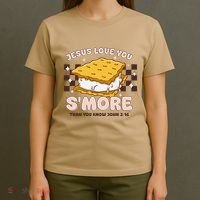 Camping Smore Jesus Loves You John Bible Verse Christian T-Shirt thumb 4
