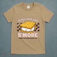 Camping Smore Jesus Loves You John Bible Verse Christian T-Shirt thumb 5