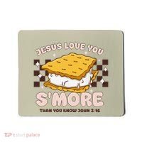 Camping Smore Jesus Loves You John Bible Verse Christian Mousepad thumb 0