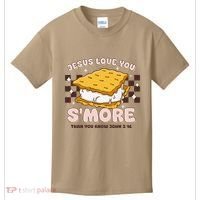Camping Smore Jesus Loves You John Bible Verse Christian Kids T-Shirt thumb 0