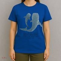 Christian Scripture Jesus Ocean Isaiah Vintage Whale Shark Gift T-Shirt thumb 4