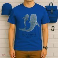 Christian Scripture Jesus Ocean Isaiah Vintage Whale Shark Gift T-Shirt thumb 6
