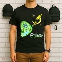 Cellfie Science Joke Biology Cell & Microscope Selfie Pun T-Shirt thumb 6