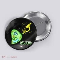 Cellfie Science Joke Biology Cell & Microscope Selfie Pun Button thumb 0