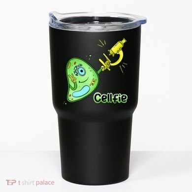 Cellfie Science Joke Biology Cell & Microscope Selfie Pun Tumbler