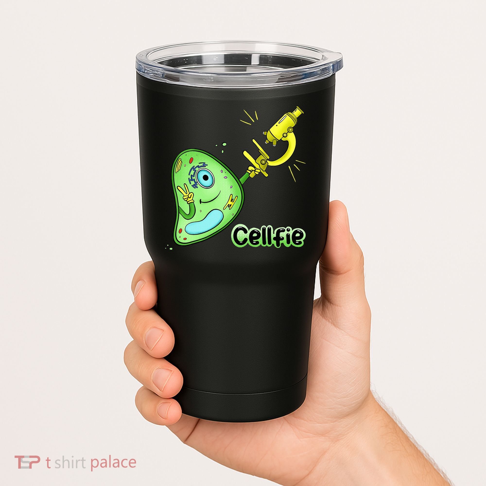 Cellfie Science Joke Biology Cell & Microscope Selfie Pun Tumbler