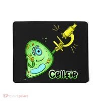 Cellfie Science Joke Biology Cell & Microscope Selfie Pun Mousepad thumb 0