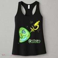Cellfie Science Joke Biology Cell & Microscope Selfie Pun Women's Tank Top thumb 3