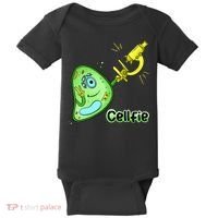 Cellfie Science Joke Biology Cell & Microscope Selfie Pun Baby Bodysuit thumb 0
