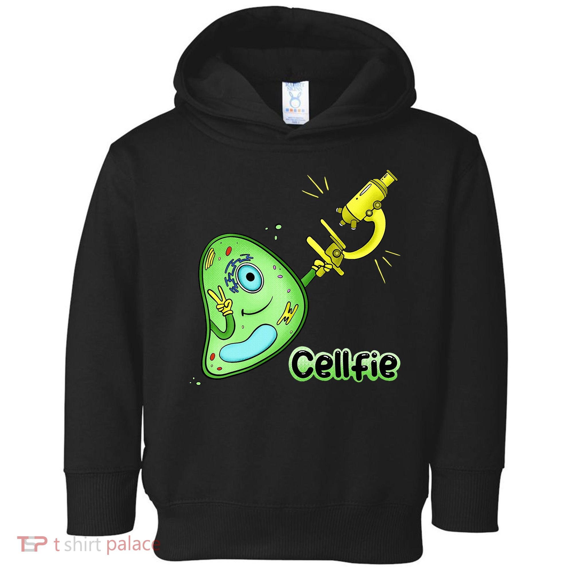Cellfie Science Joke Biology Cell & Microscope Selfie Pun Toddler Hoodie
