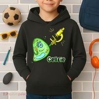 Cellfie Science Joke Biology Cell & Microscope Selfie Pun Kids Hoodie thumb 2