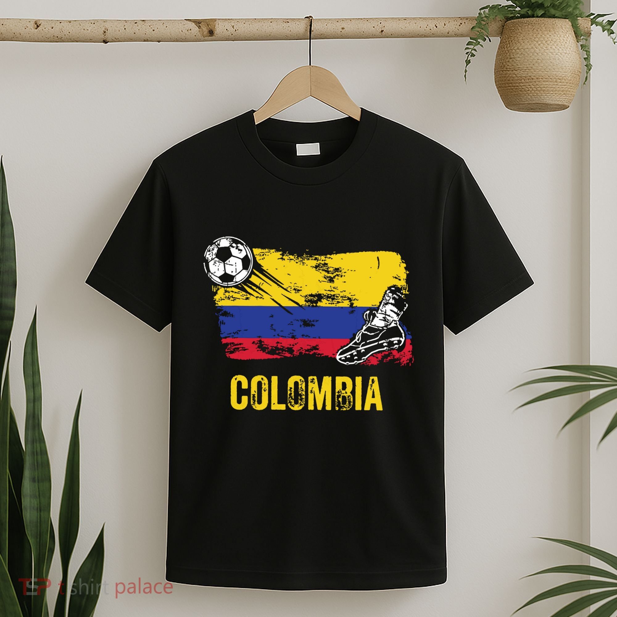 Colombia Soccer Jersey Fan Gallery Cheer Lady Mom Family T-Shirt