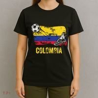 Colombia Soccer Jersey Fan Gallery Cheer Lady Mom Family T-Shirt thumb 4