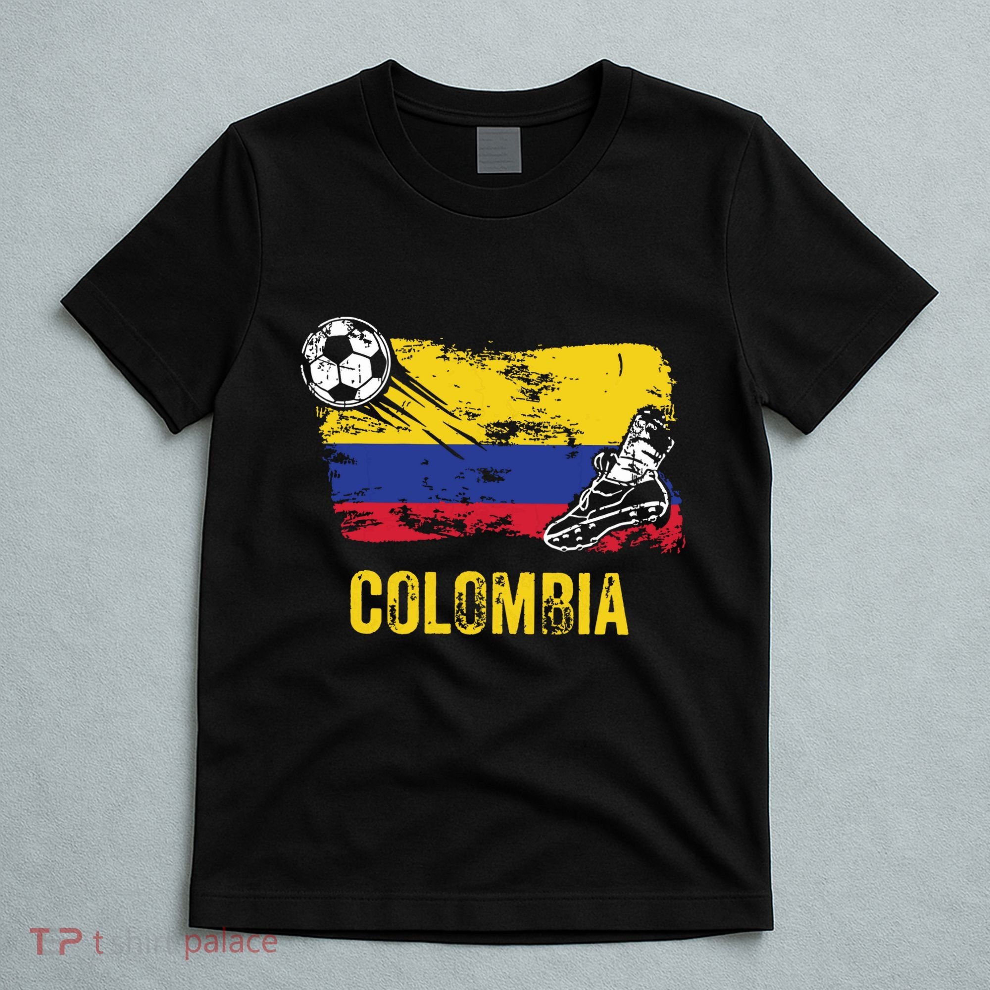 Colombia Soccer Jersey Fan Gallery Cheer Lady Mom Family T-Shirt
