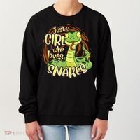 Cute Snake Just A Girl Who Loves Snakes Women's Sweatshirt thumb 0