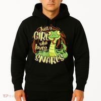 Cute Snake Just A Girl Who Loves Snakes Hoodie thumb 2