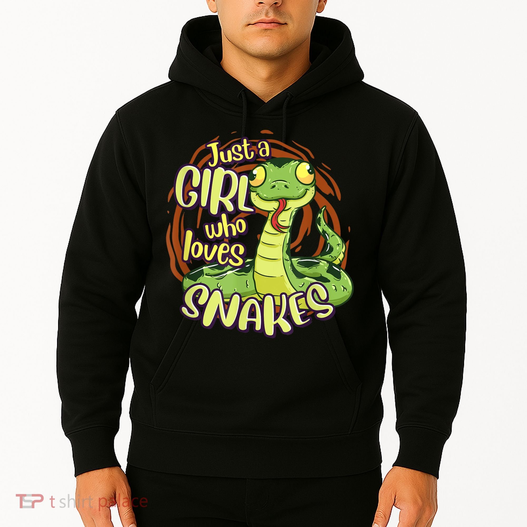 Cute Snake Just A Girl Who Loves Snakes Hoodie