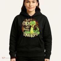 Cute Snake Just A Girl Who Loves Snakes Hoodie thumb 5