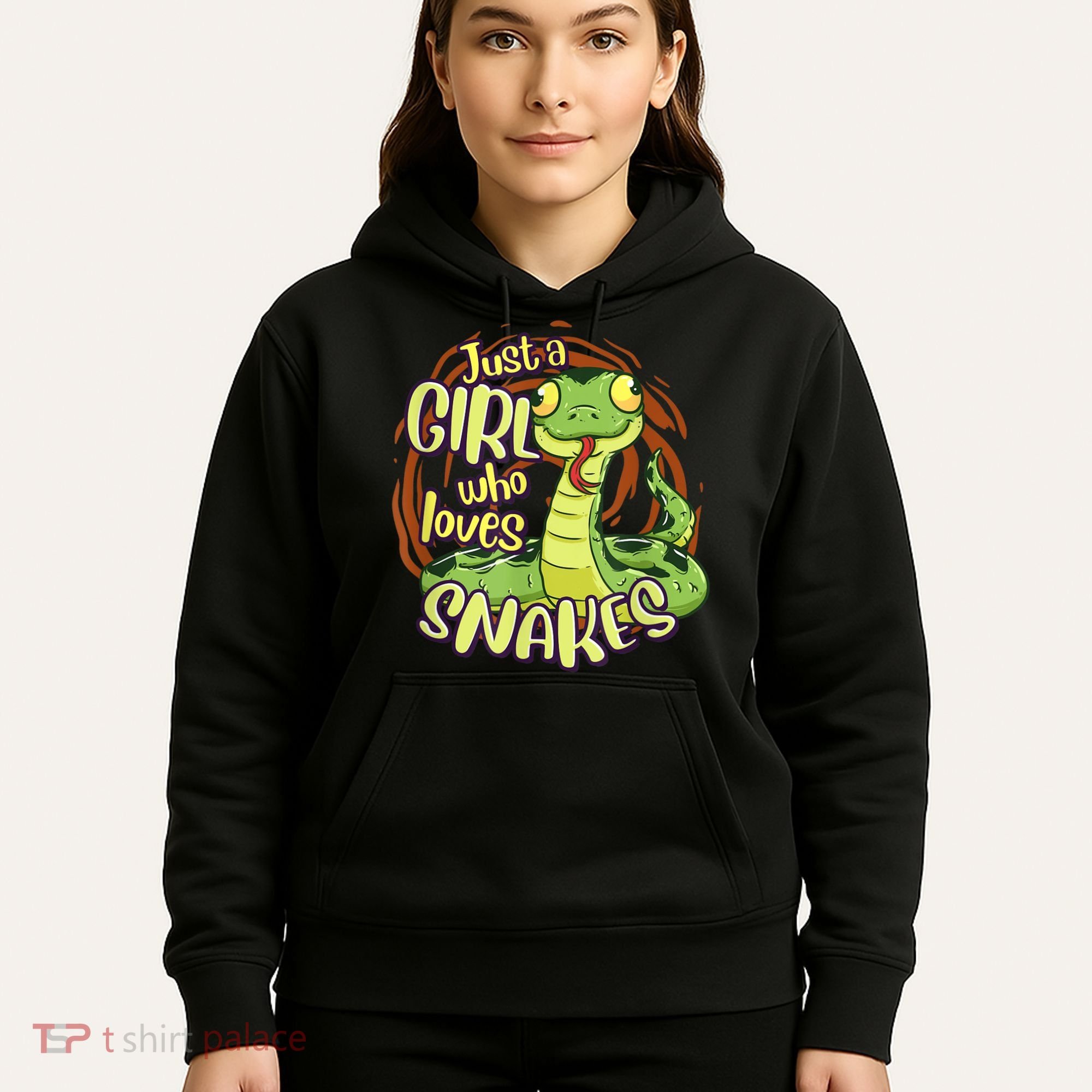 Cute Snake Just A Girl Who Loves Snakes Hoodie