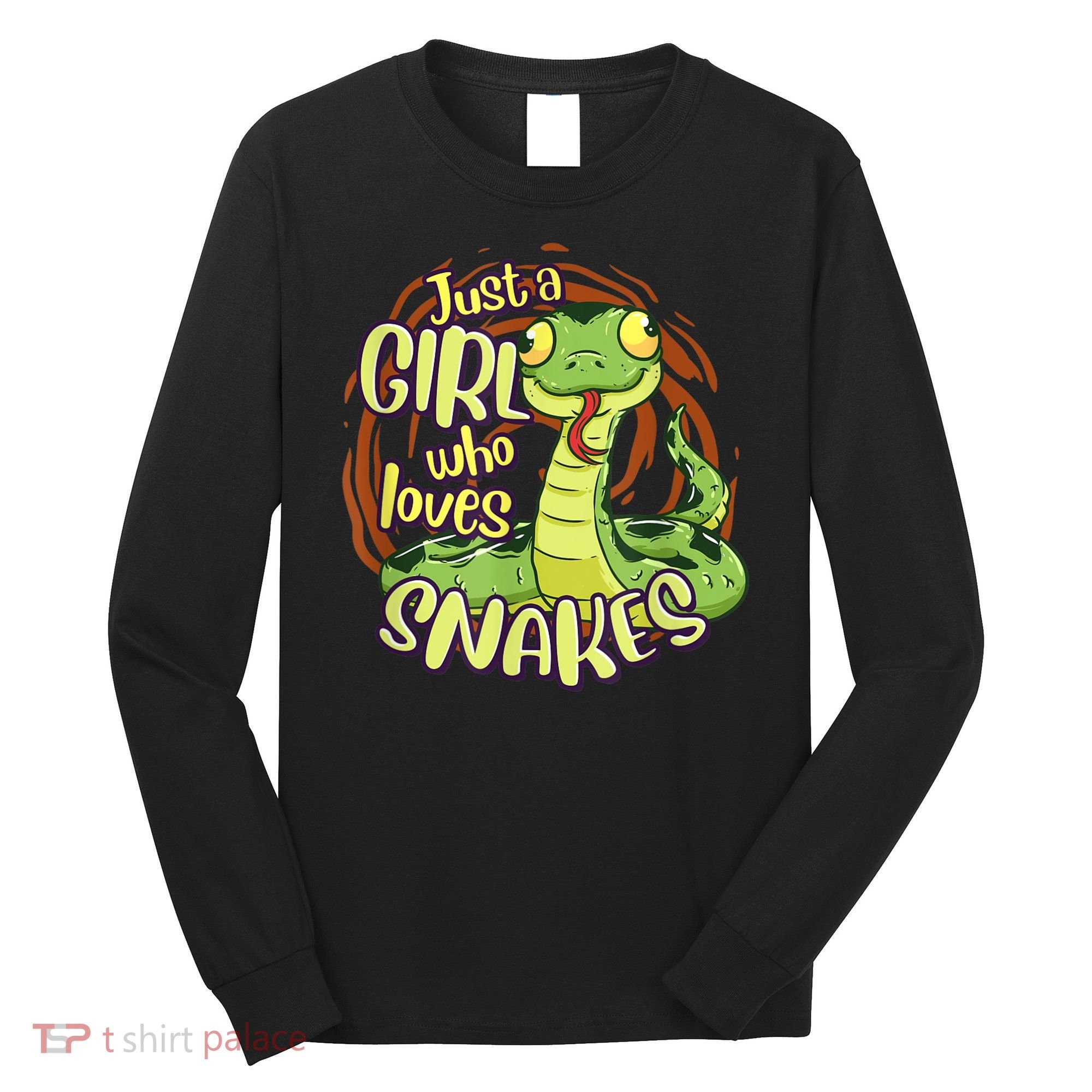 Cute Snake Just A Girl Who Loves Snakes Long Sleeve Shirt