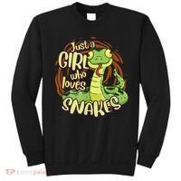 Cute Snake Just A Girl Who Loves Snakes Sweatshirt thumb 0