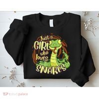 Cute Snake Just A Girl Who Loves Snakes Sweatshirt thumb 2