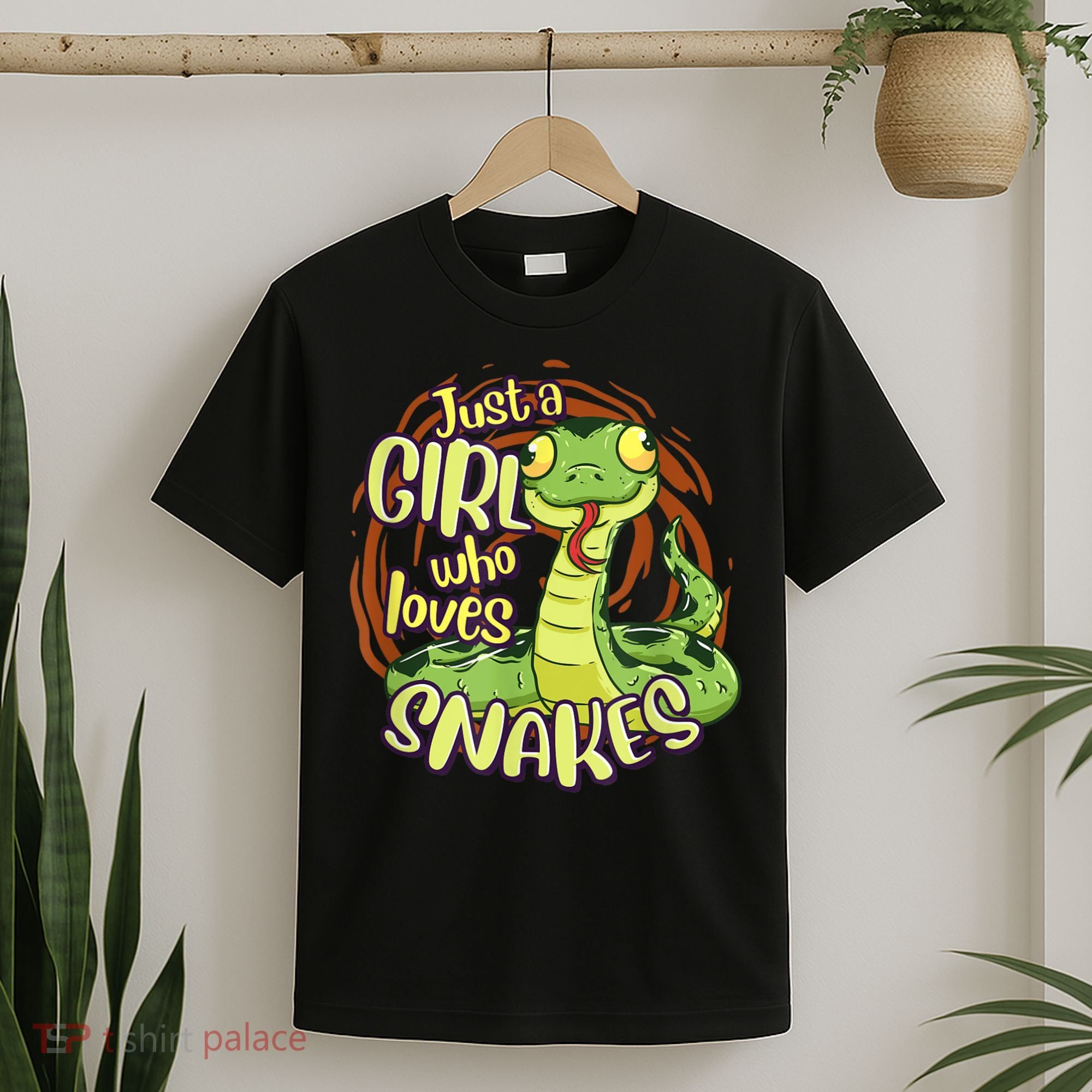Cute Snake Just A Girl Who Loves Snakes T-Shirt