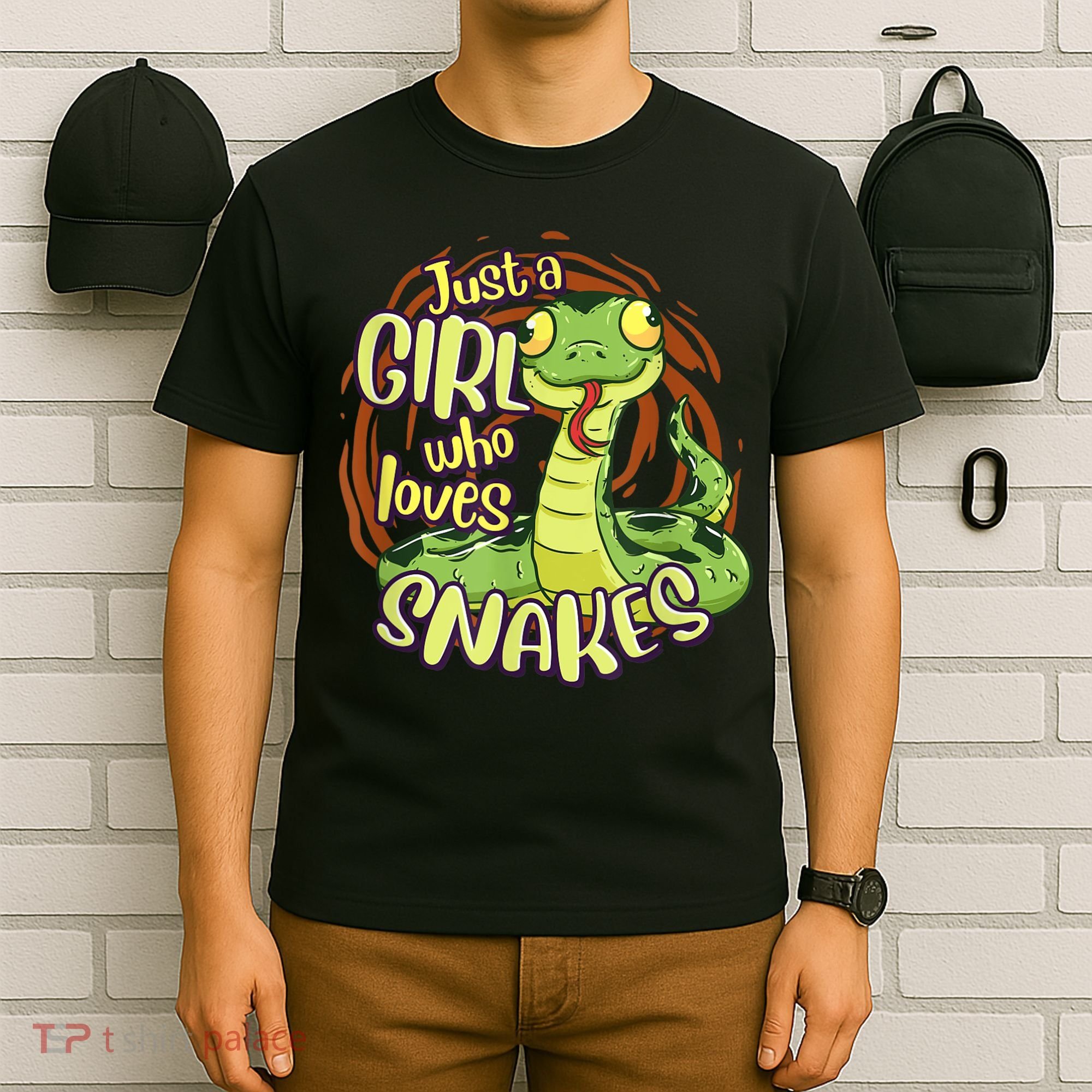 Cute Snake Just A Girl Who Loves Snakes T-Shirt