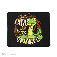 Cute Snake Just A Girl Who Loves Snakes Mousepad thumb 0