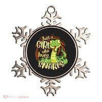 Cute Snake Just A Girl Who Loves Snakes Ornament thumb 0