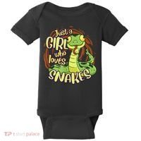 Cute Snake Just A Girl Who Loves Snakes Baby Bodysuit thumb 0