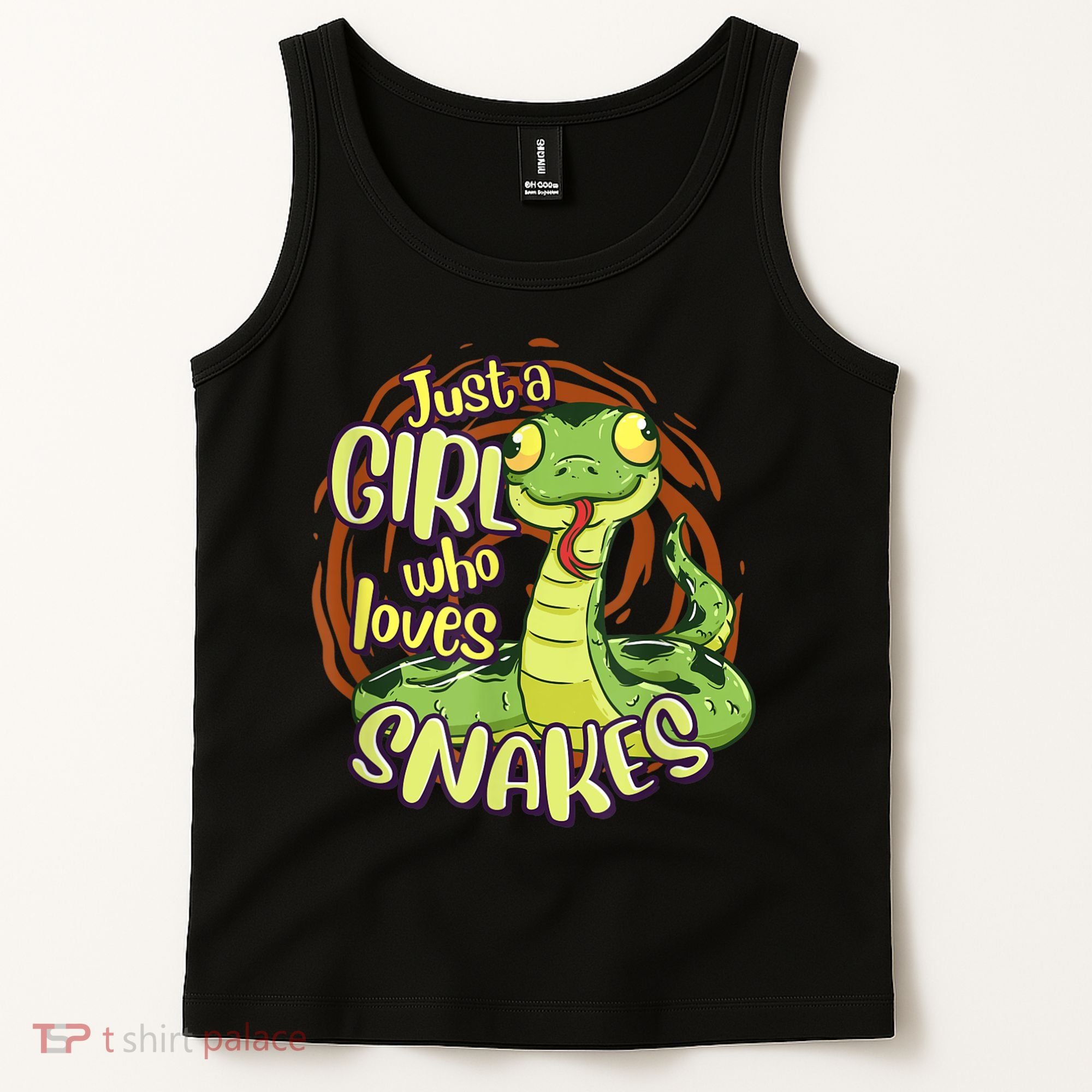 Cute Snake Just A Girl Who Loves Snakes Tank Top