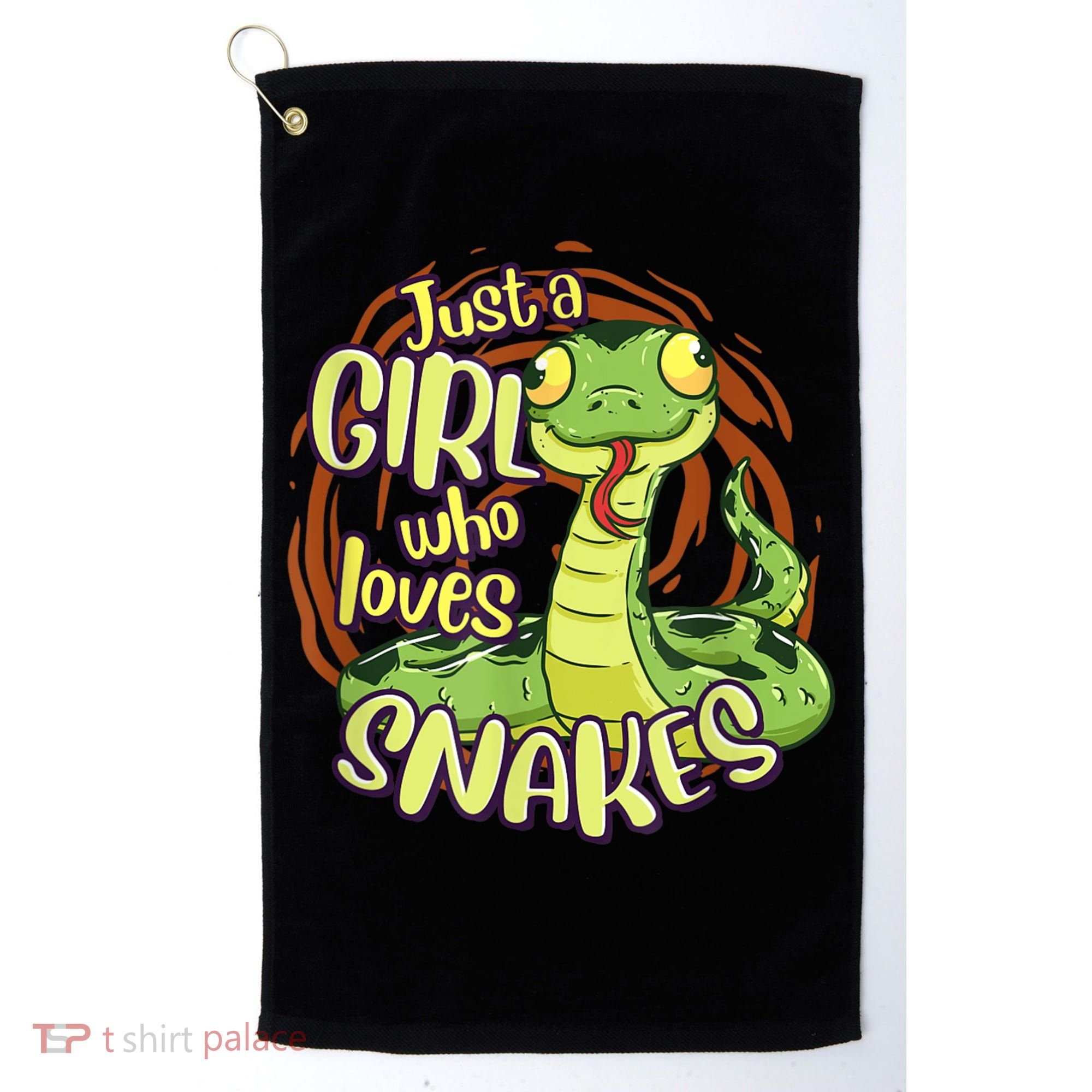 Cute Snake Just A Girl Who Loves Snakes Golf Towel