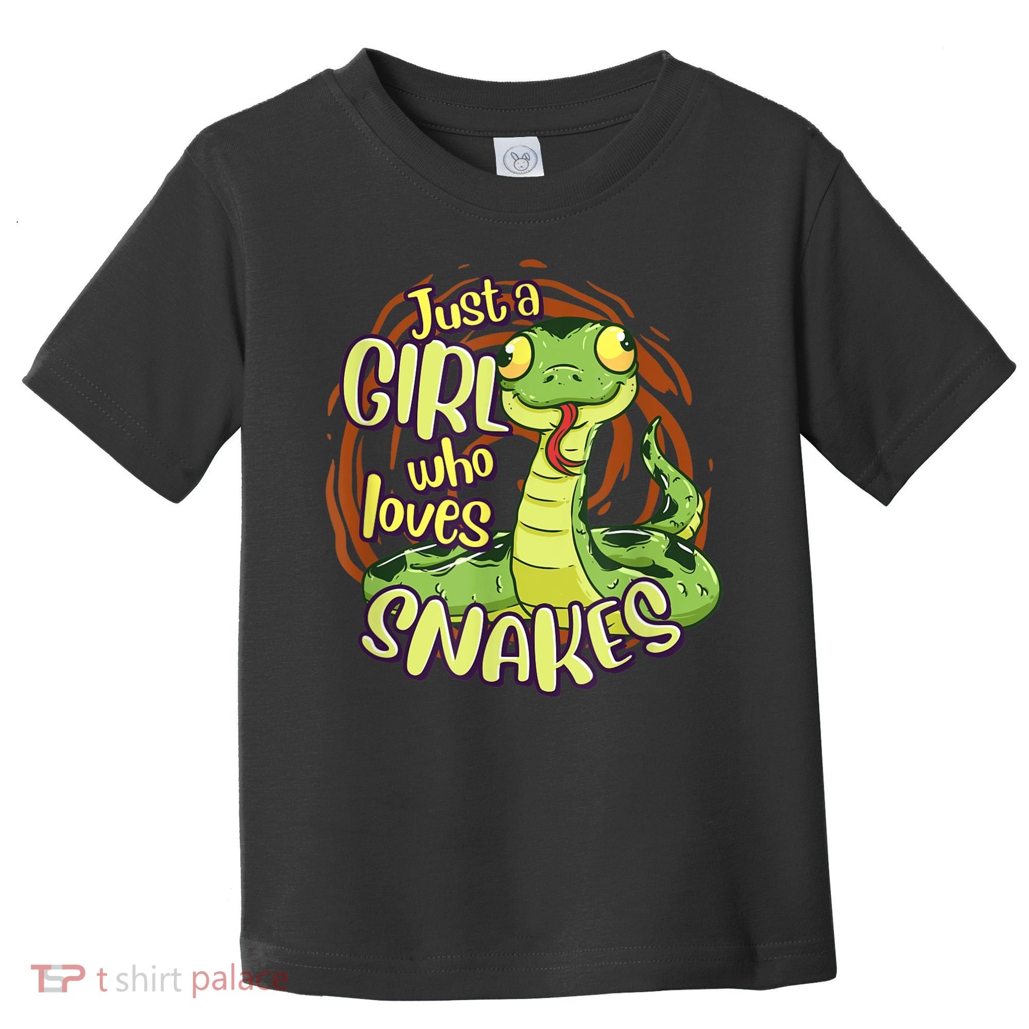 Cute Snake Just A Girl Who Loves Snakes Toddler T-Shirt