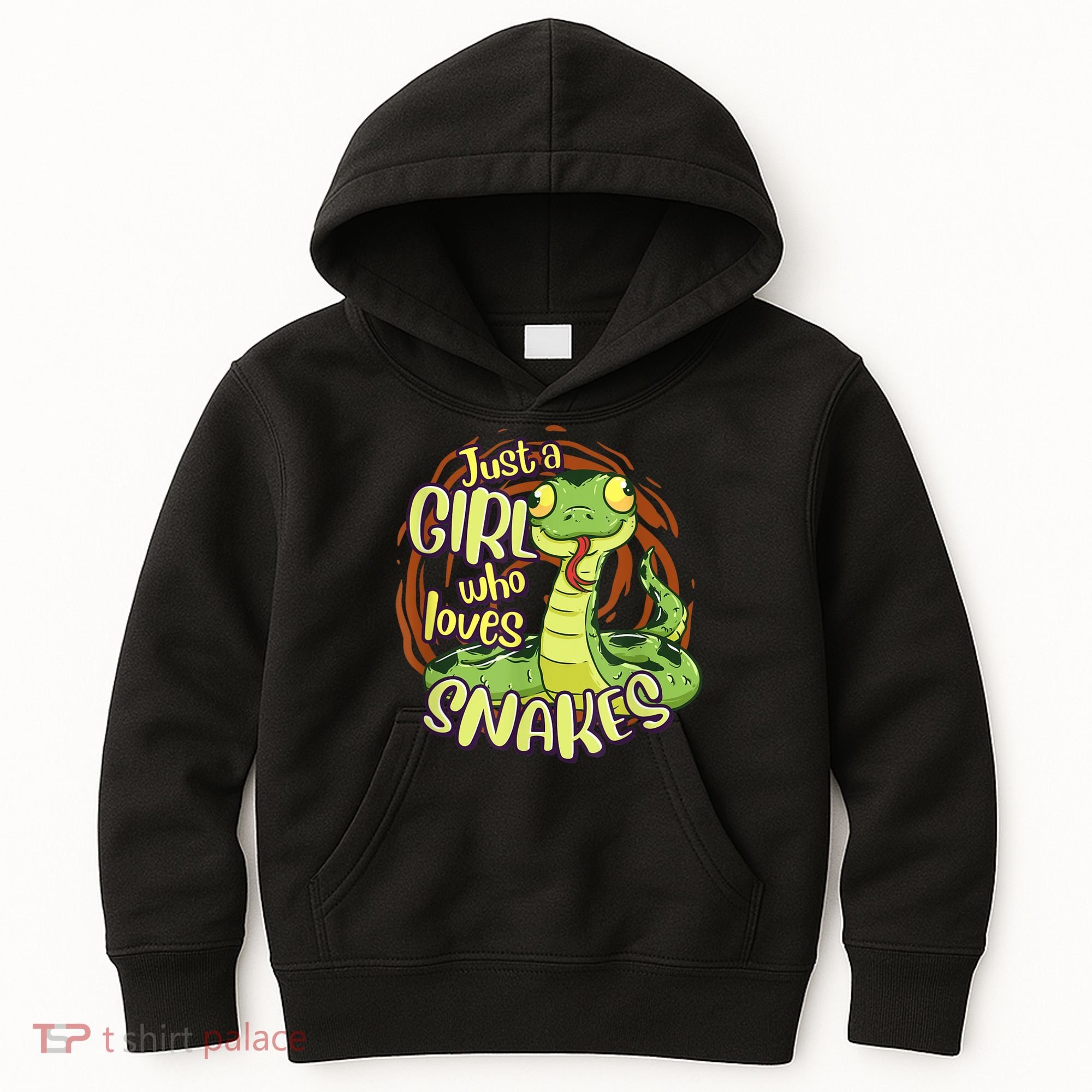 Cute Snake Just A Girl Who Loves Snakes Kids Hoodie