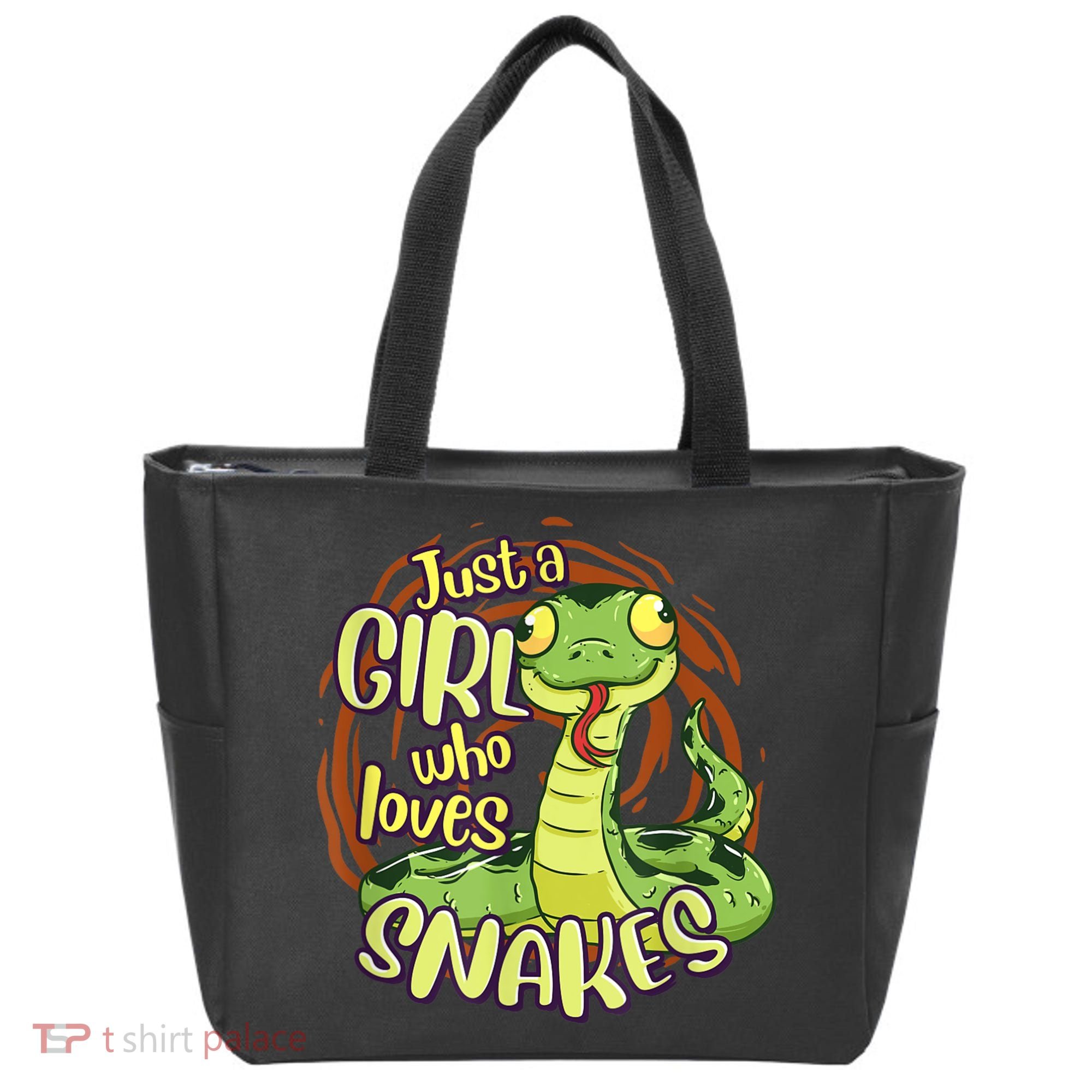Cute Snake Just A Girl Who Loves Snakes Tote Bag