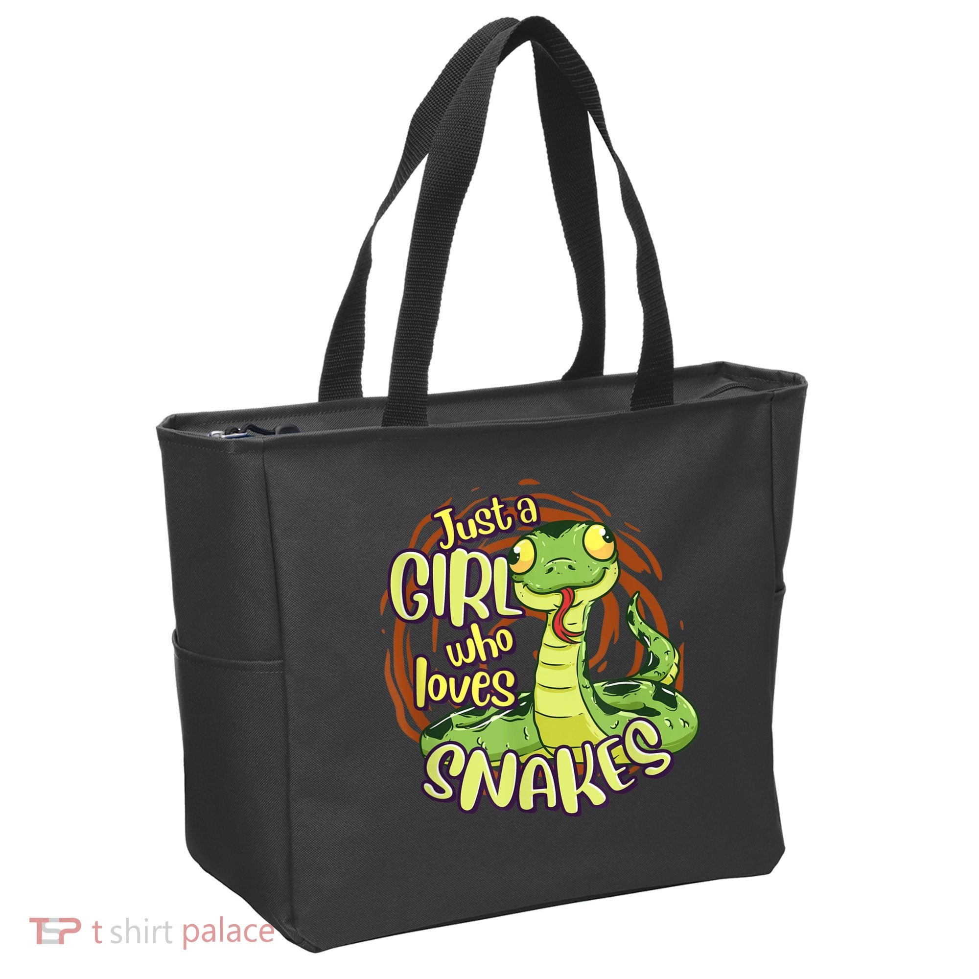 Cute Snake Just A Girl Who Loves Snakes Tote Bag