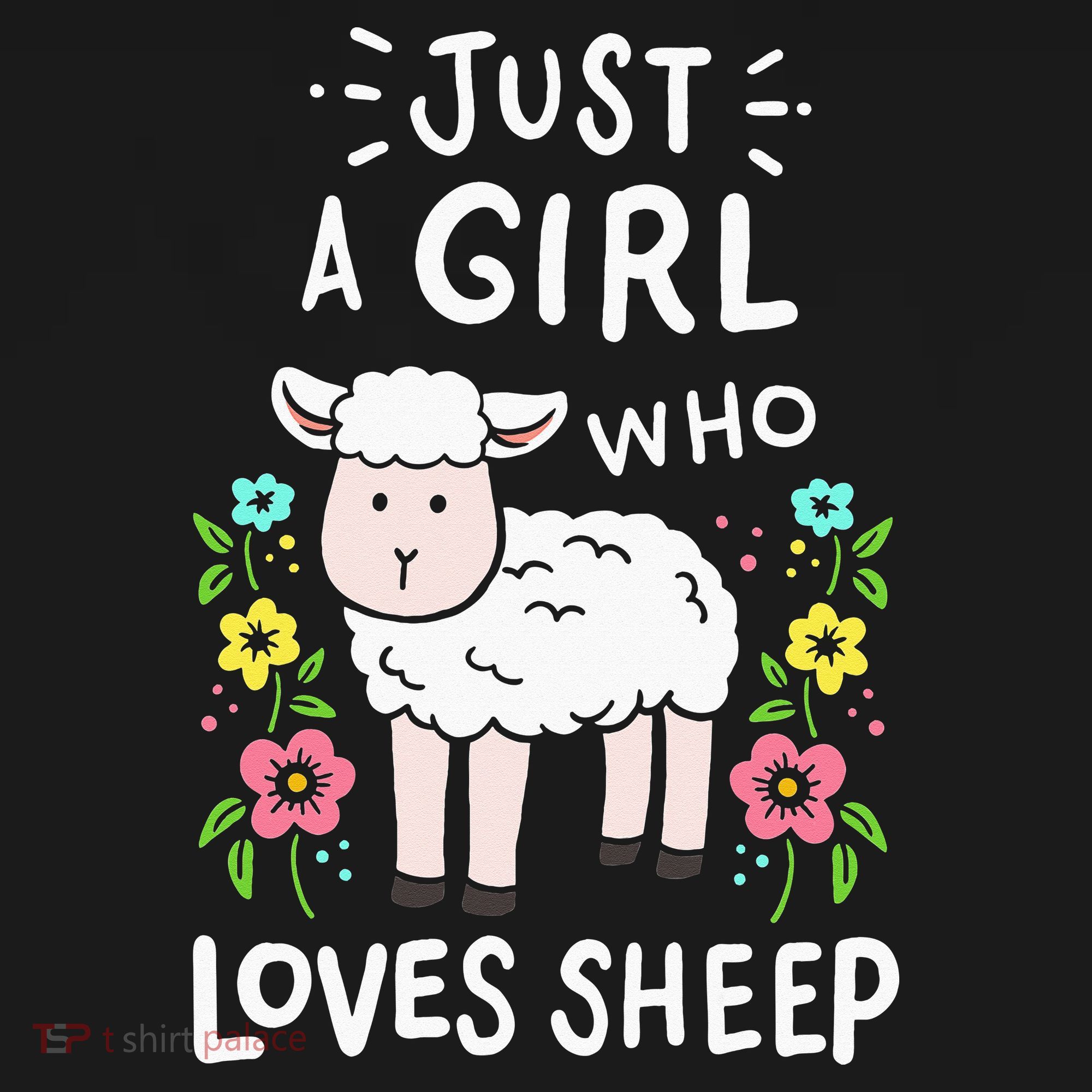 Cute Sheep Just A Girl Who Loves Sheep Women's Hoodie