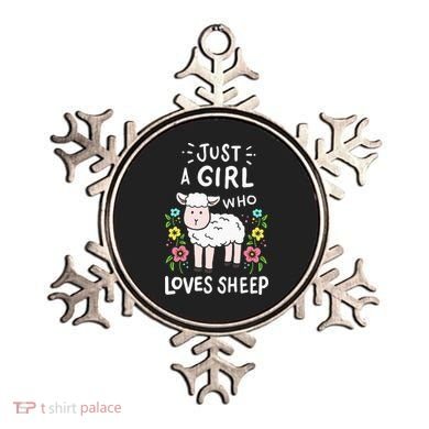 Cute Sheep Just A Girl Who Loves Sheep Ornament