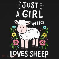 Cute Sheep Just A Girl Who Loves Sheep Ornament thumb 1