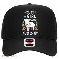 Cute Sheep Just A Girl Who Loves Sheep Hat thumb 0